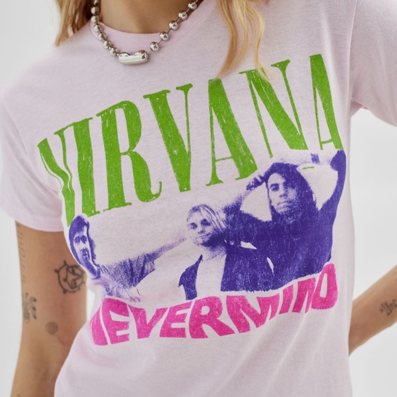 Nirvana “Never Mind” Album Graphic Baby Tee 💗 - Picture 2 of 7